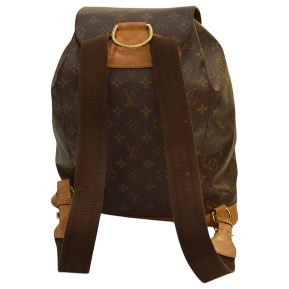 Louis Vuitton Monogram Montsouris Backpack in brown monogram canvas and natural - Picture 3 of 16